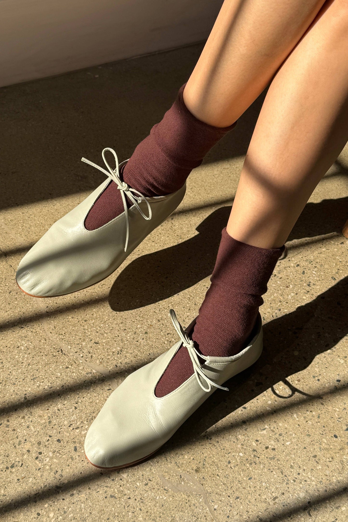 Le Bon Shoppe Dark Cacao Breezy Sneaker Socks