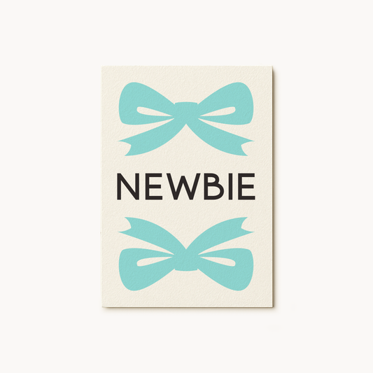 Newbie Blue Greeting Card