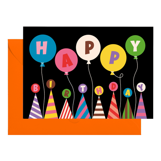 Kaleidoscope Balloons Greetings Card