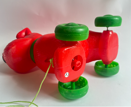 Vintage Pull-Along Red Dog