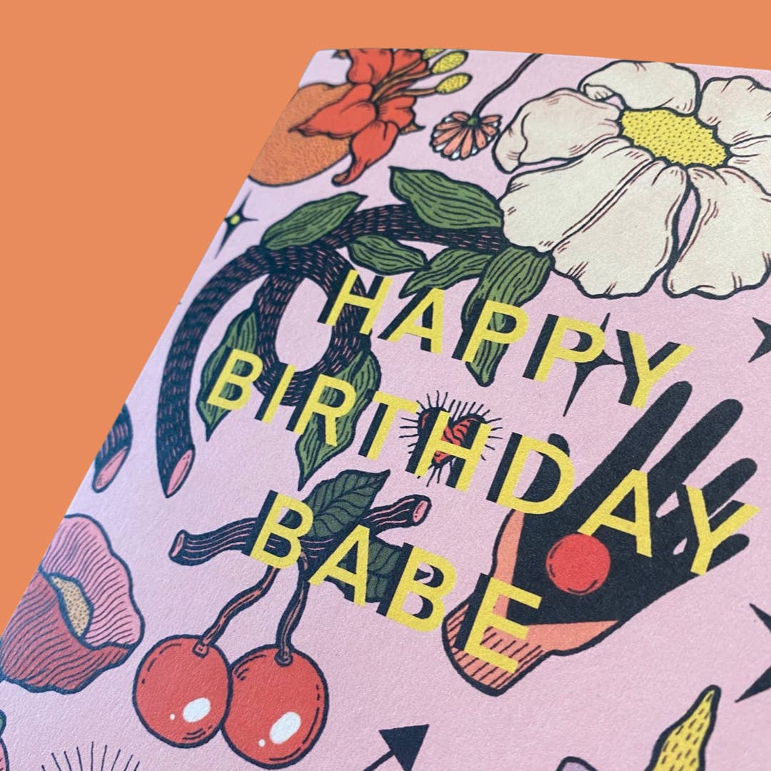 Vinnie Birthday Babe Greeting Card