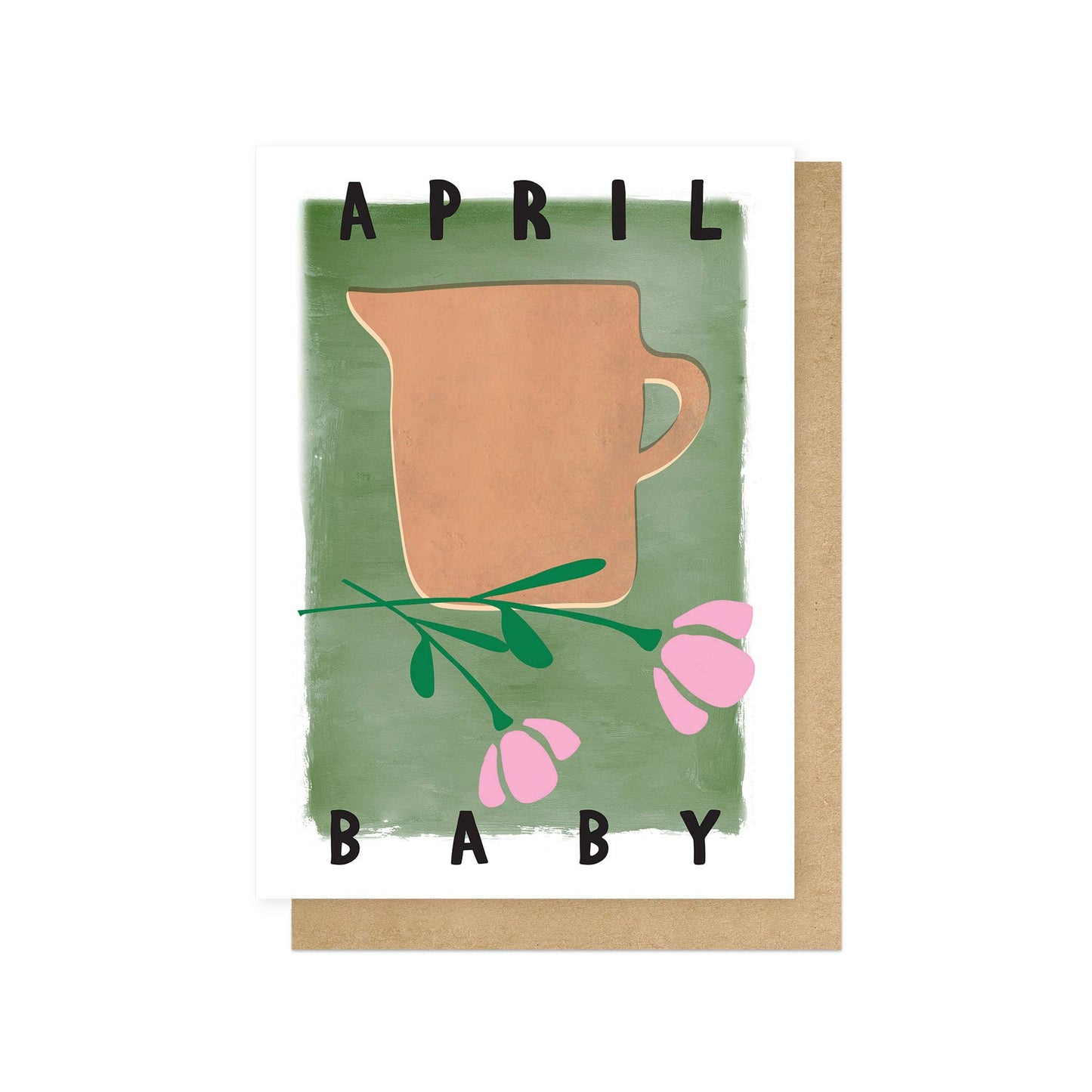 April Baby Greeting Card