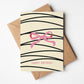 Pink Bow Birthday Greeting Card