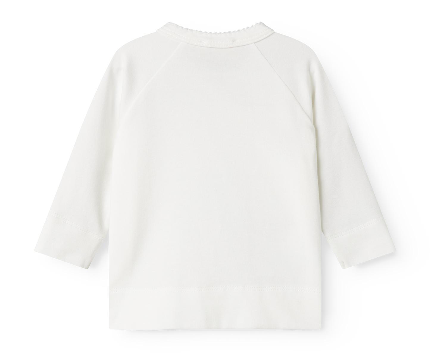 Gentle White Long Sleeve Tut Modal Wrap