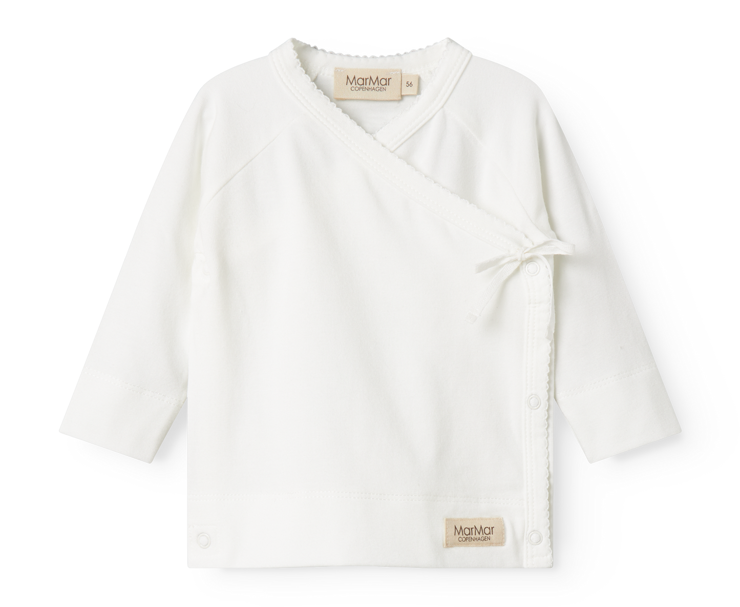 Gentle White Long Sleeve Tut Modal Wrap