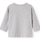 Light Grey Melange Long Sleeve Tut Modal Wrap