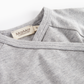 Light Grey Melange Long Sleeve Tut Modal Wrap