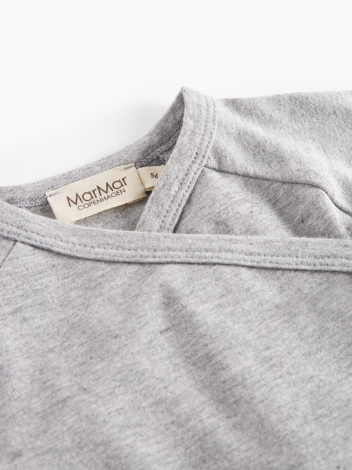 Light Grey Melange Long Sleeve Tut Modal Wrap