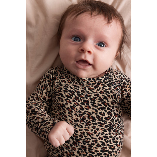 Brown Leopard Long Sleeve Body