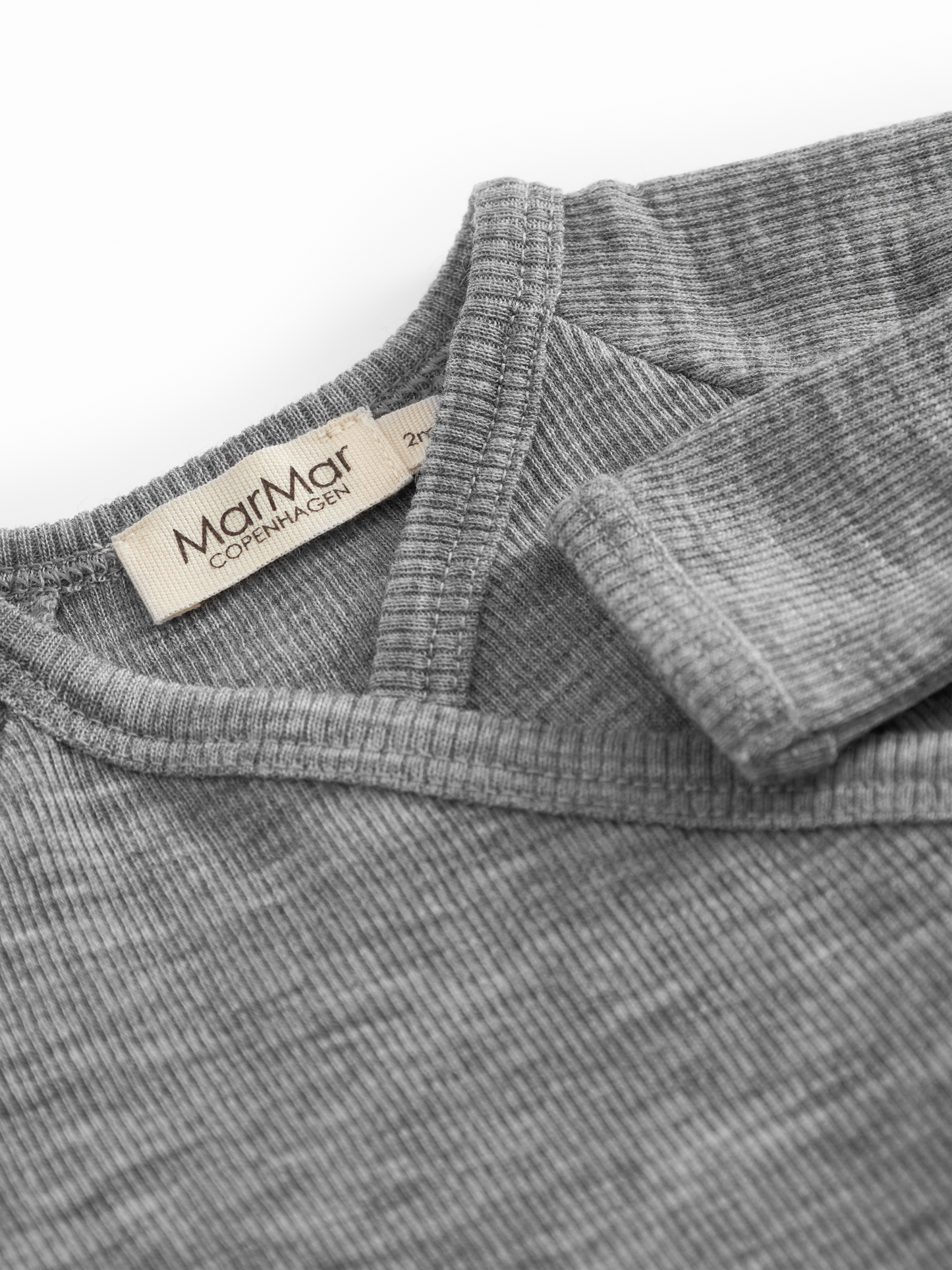 Grey Melange Rula Wool Rib Body