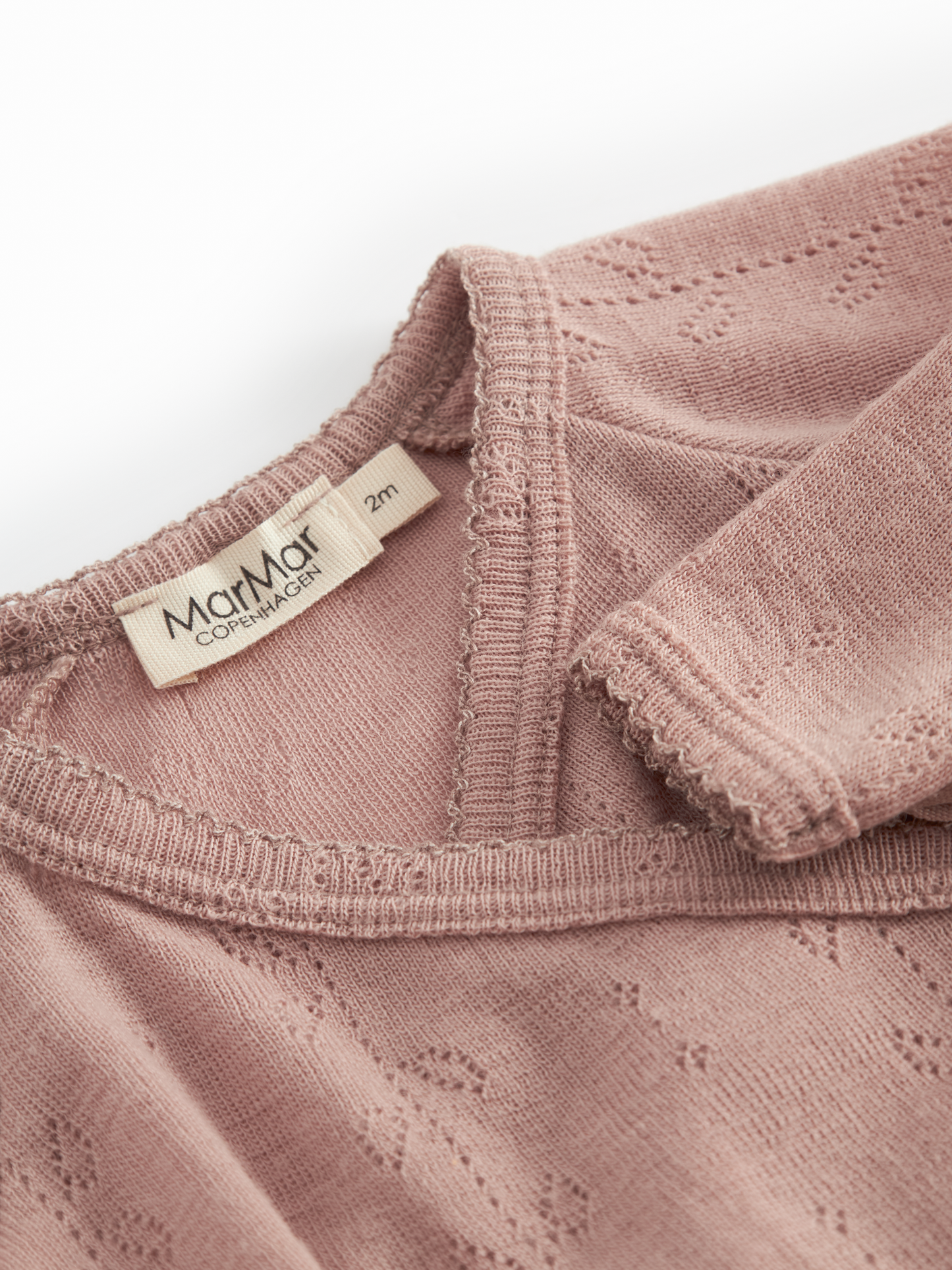 Burnt Rose Belita Wool Pointelle Body