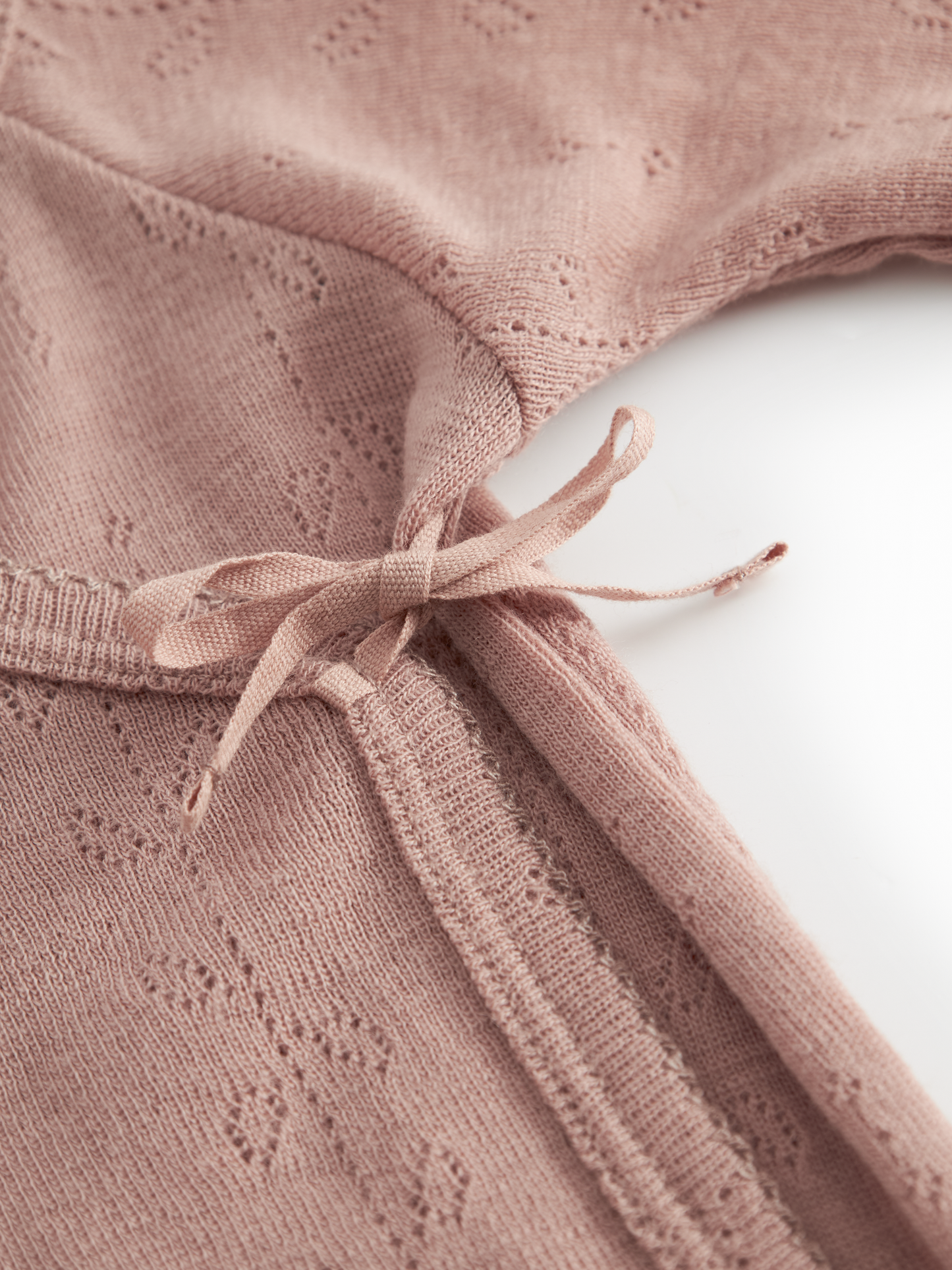 Burnt Rose Belita Wool Pointelle Body