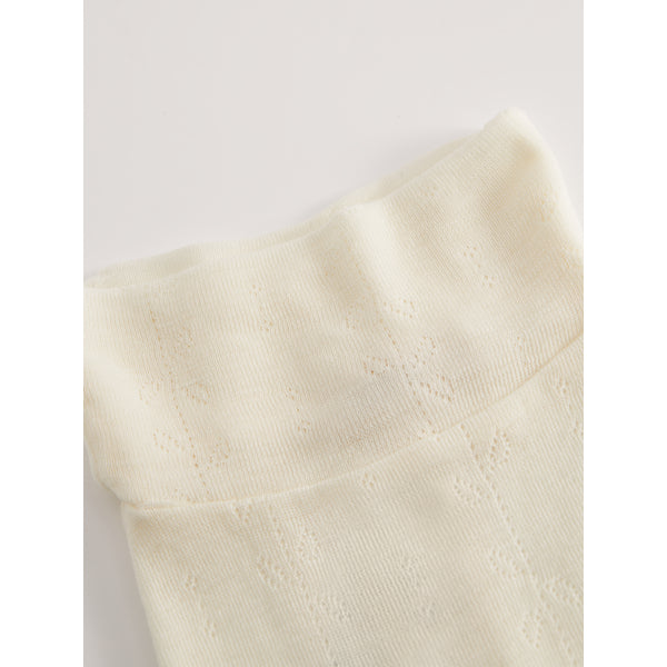 Natural Piva Wool Pointelle Leggings