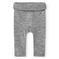 Grey Melange Piva Wool Pointelle Leggings