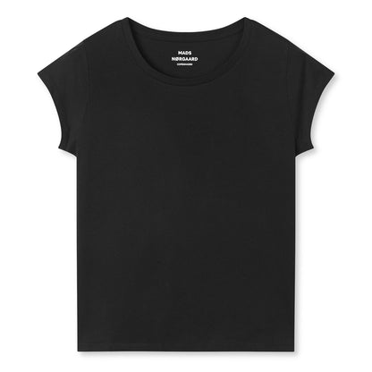 Mads Nørgaard Black Fine Jersey Teasy Tee