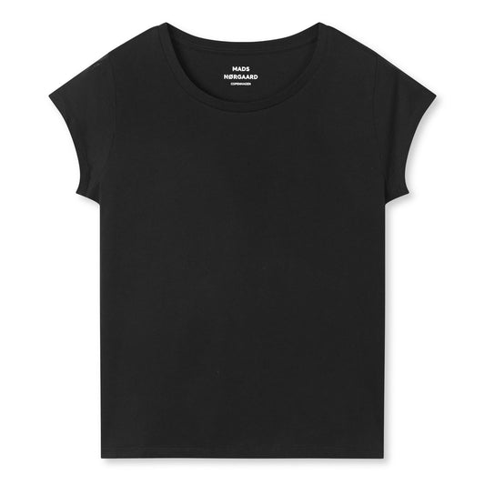 Mads Nørgaard Black Fine Jersey Teasy Tee