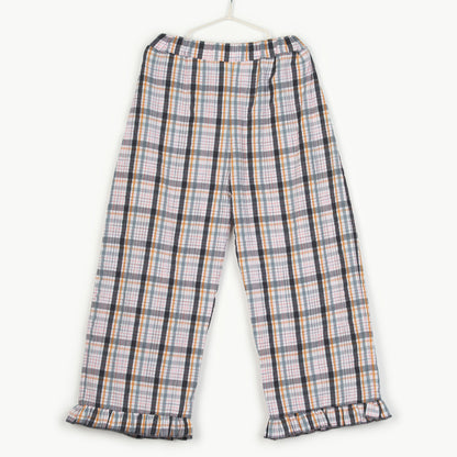 Tom & Boy Plaid Ruffle Trousers