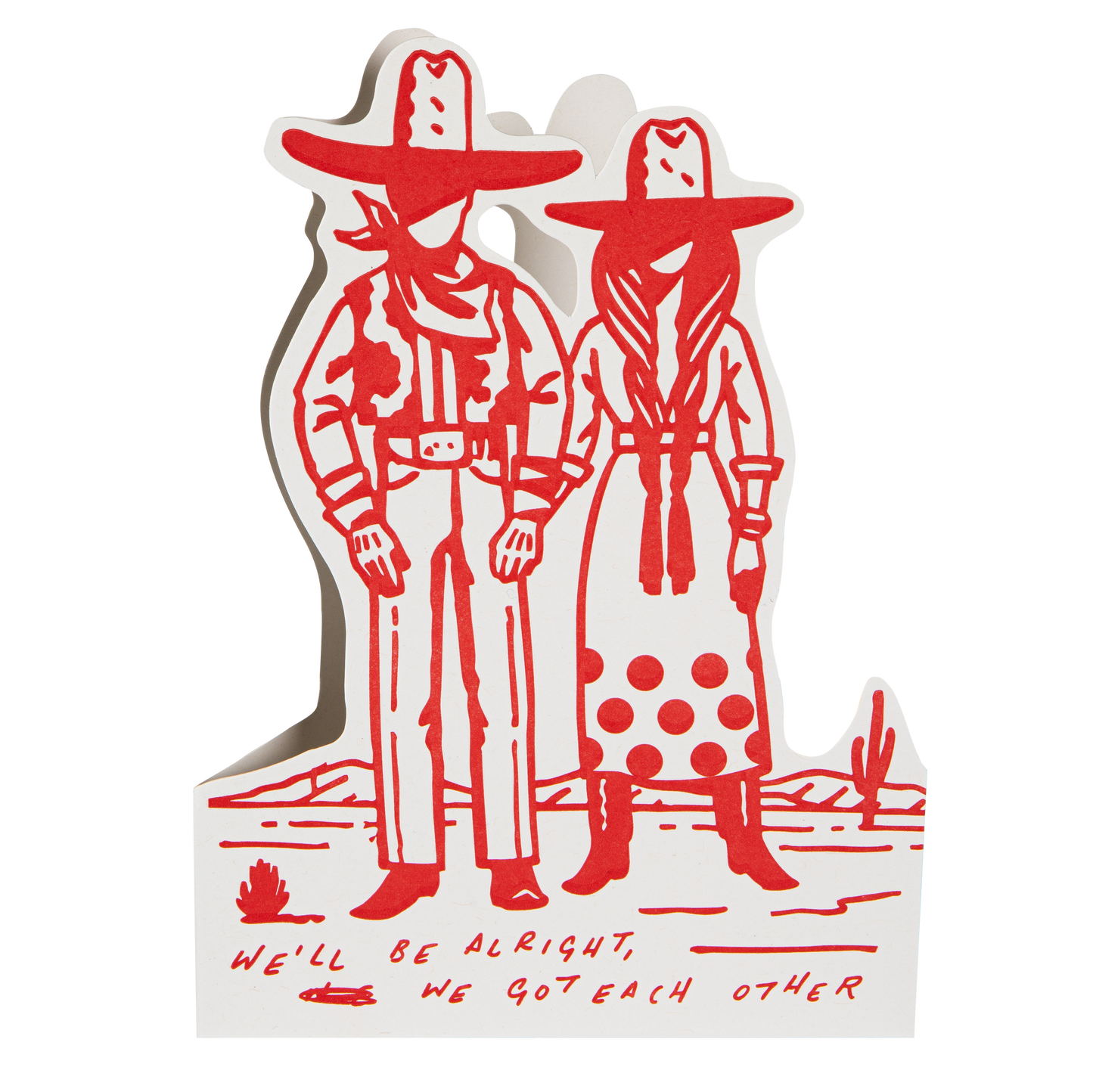 We'll Be Alright Letterpress Greeting Cards