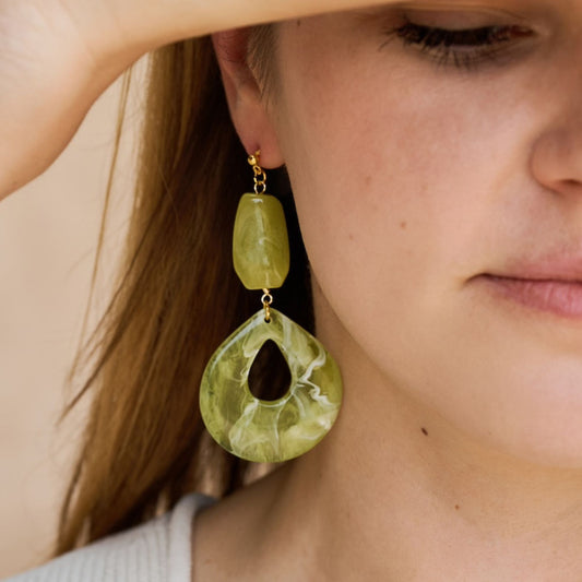 A Weathered Penny Palm Earrings