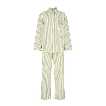 Becksöndergaard Off White/Green Suri Pyjamas Set