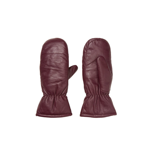 Becksöndergaard Burgundy Leather Nylona Mitten