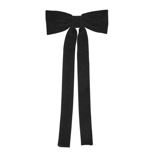 Becksöndergaard Black Velvet Bow Hair Clip