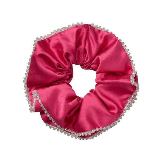 Becksöndergaard Carmine Pink Luster Bead Scrunchie