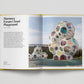 Open book showing a colorful playground structure with text on Marmara Forum Cloud Playground.