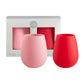Cherry + Blush Fegg Silicone Unbreable Glases