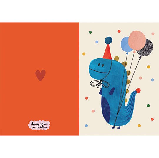 Party Dino Greeting Card