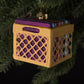 Record Crate Glass Christmas Decoration