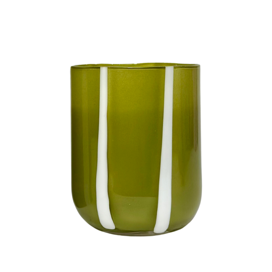 MÆGEN - Atina Glassware - Olive & White