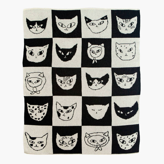 Slowdown Studio Cat Bingo Mini Blanket