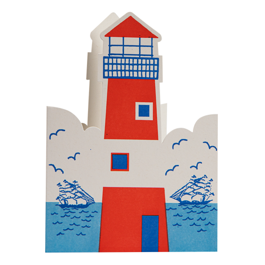 Lighthouse Letterpress Greeting Card