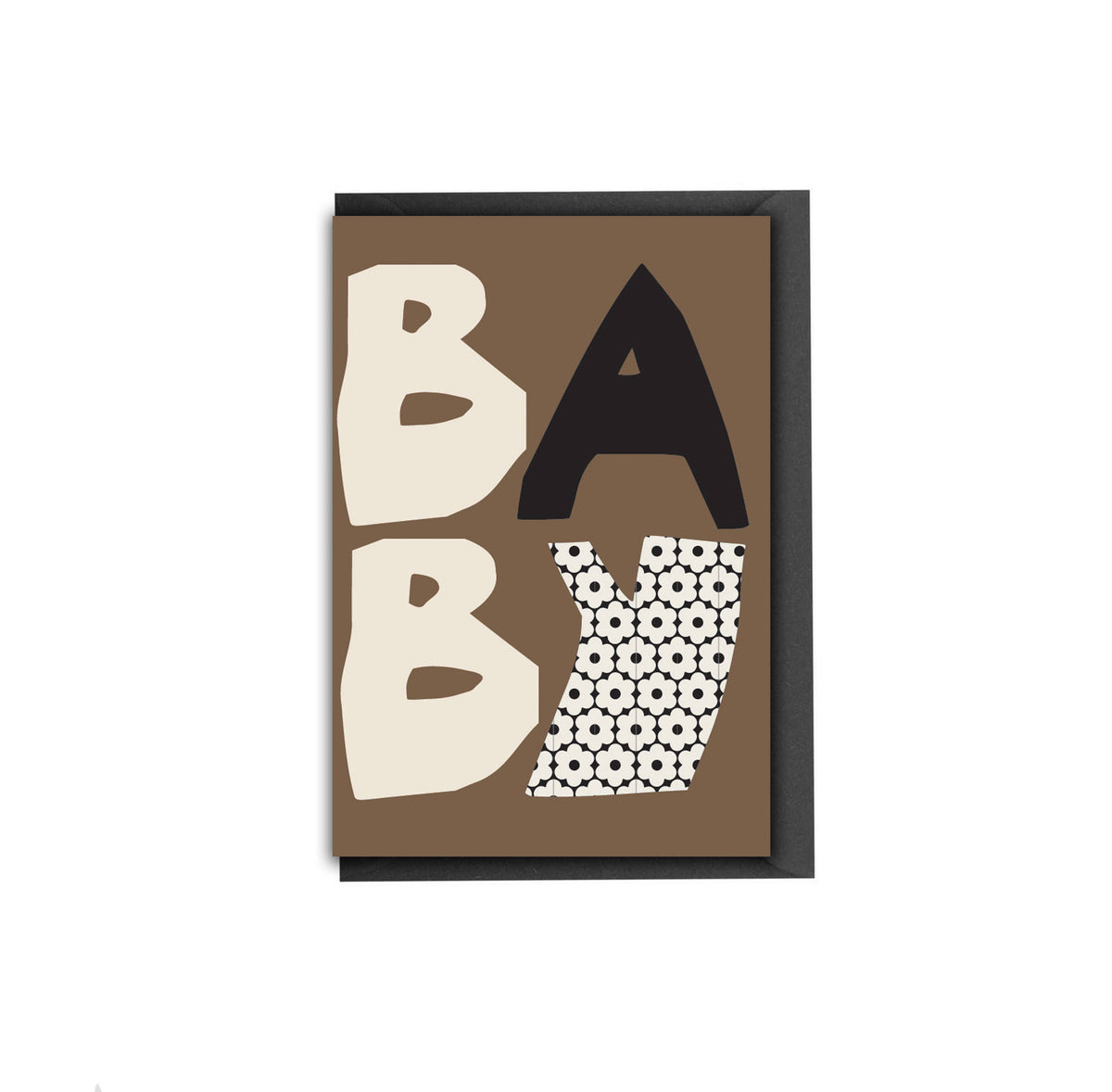 Muted Mono New Baby Greeting Card