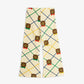 Pajama pants with teddy bear pattern on a white background