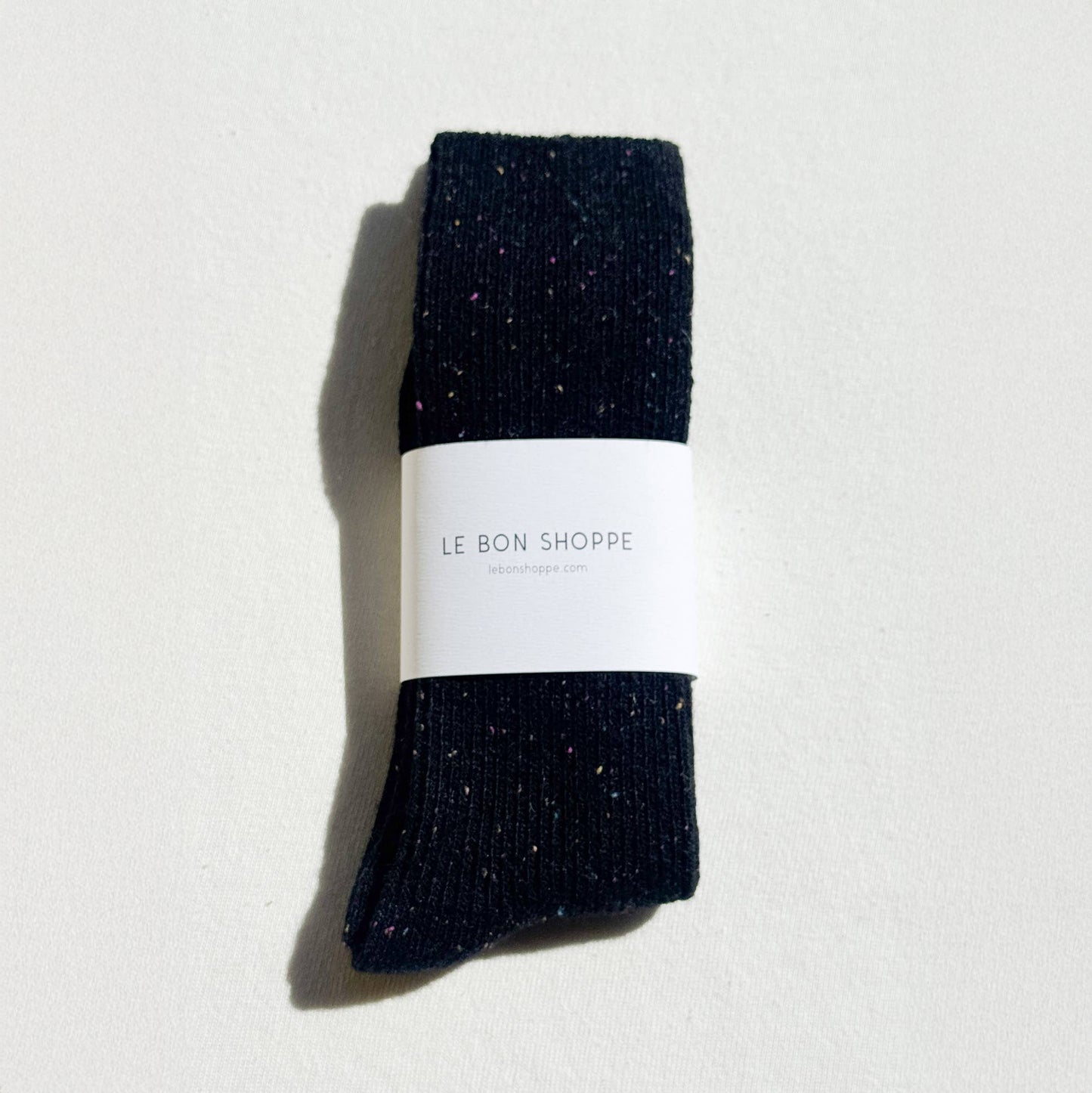 Le Bon Shoppe Black Snow Socks