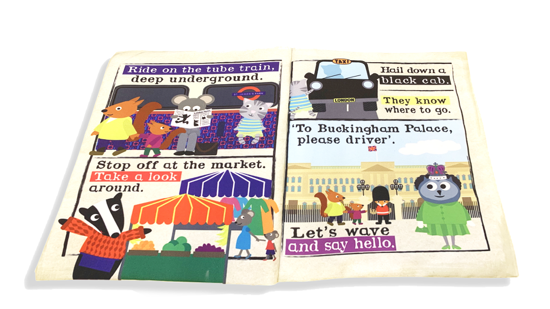 London Crinkly Newspaper Cloth Book