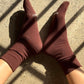 Le Bon Shoppe Dark Cacao Breezy Sneaker Socks