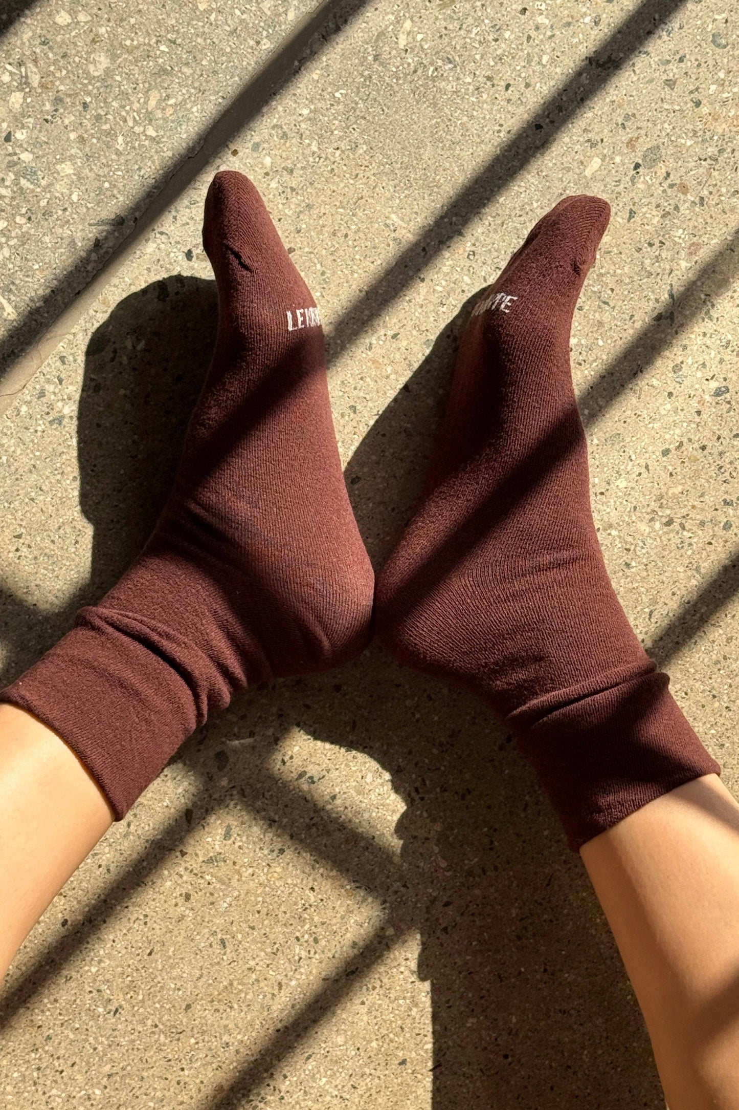 Le Bon Shoppe Dark Cacao Breezy Sneaker Socks