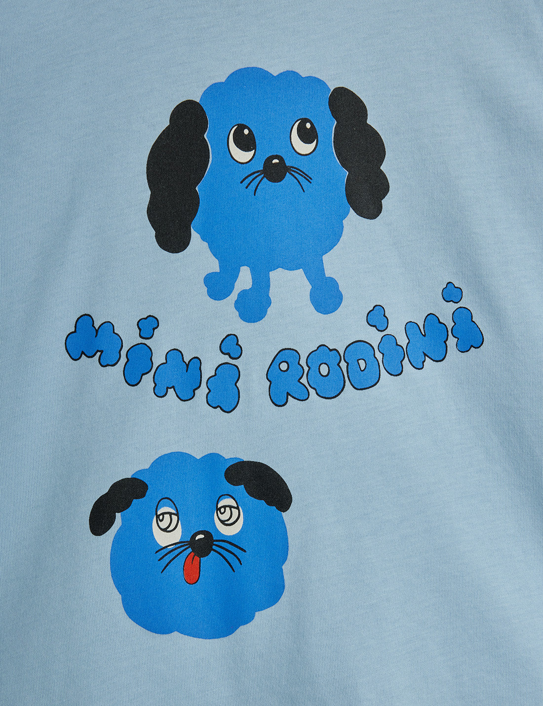 Mini Rodini Blue Doggies Long Sleeve Tee