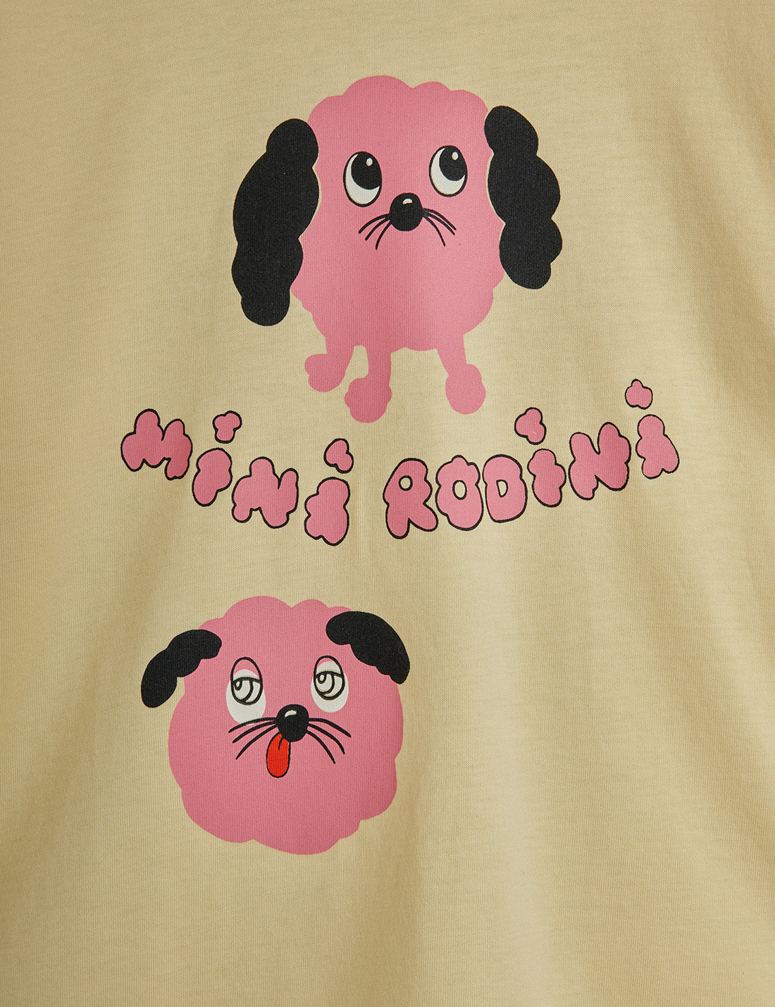Mini Rodini Yellow Doggies Long Sleeve Tee