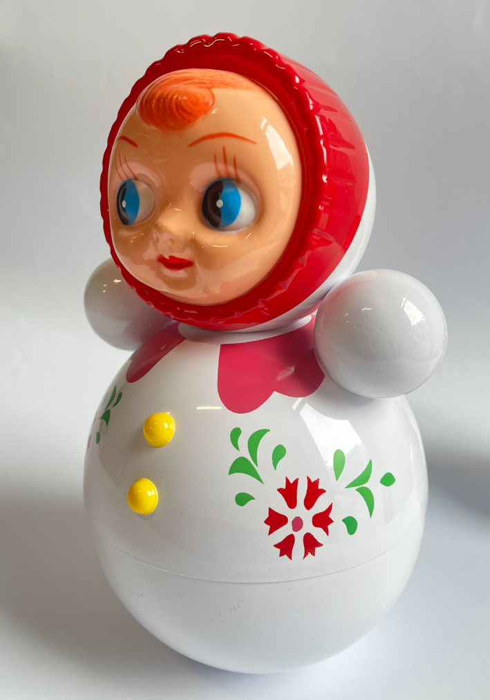 Retro Roly-Poly Doll White XL