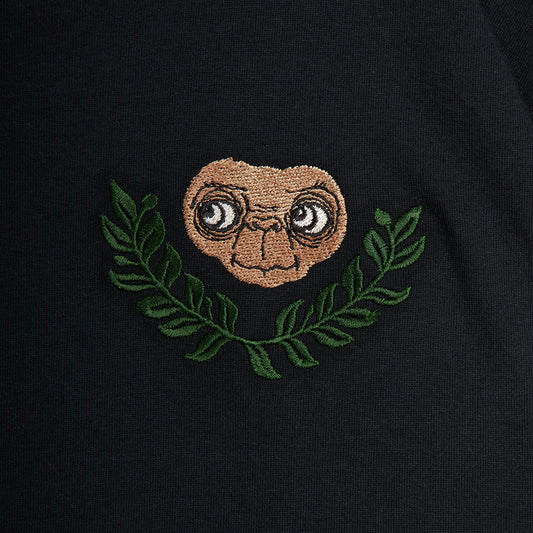 Mini Rodini E.T Black Embroidered Tee