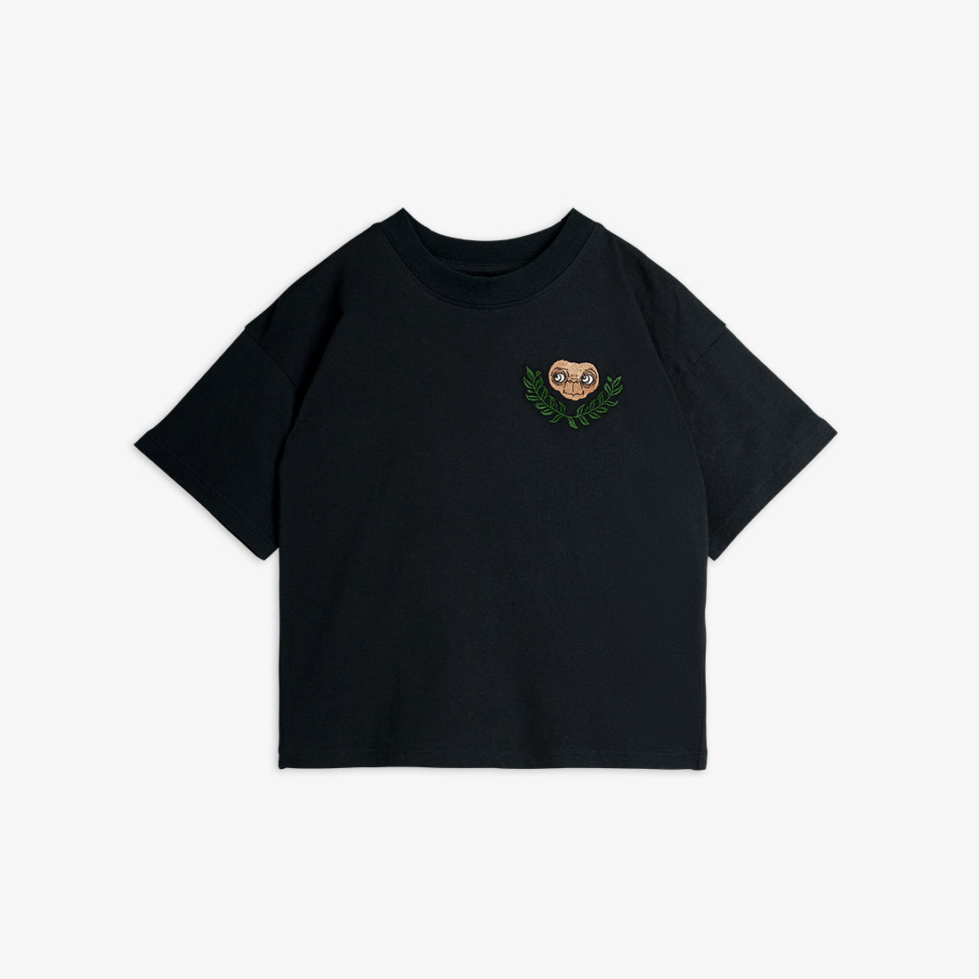 Mini Rodini E.T Black Embroidered Tee