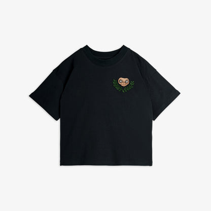 Mini Rodini E.T Black Embroidered Tee