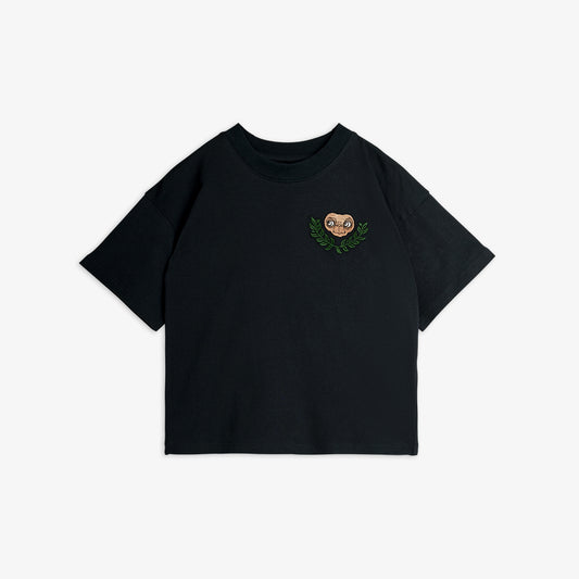 Mini Rodini E.T Black Embroidered Tee