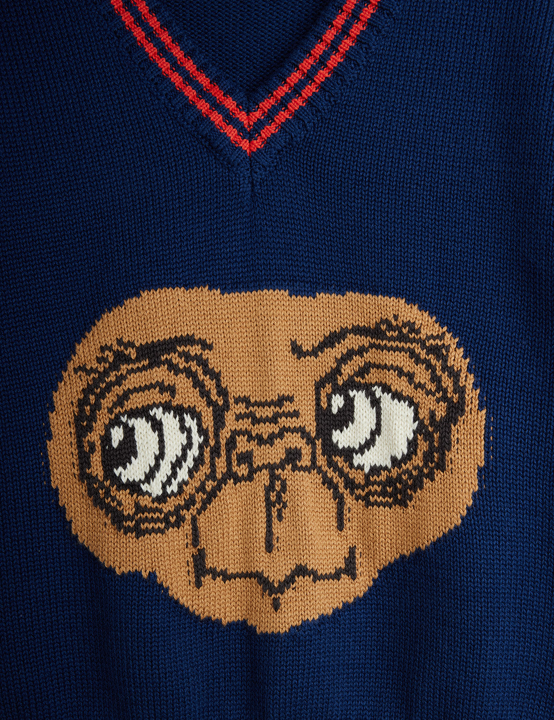 Mini Rodini E.T. Intarsia V-Neck Sweater