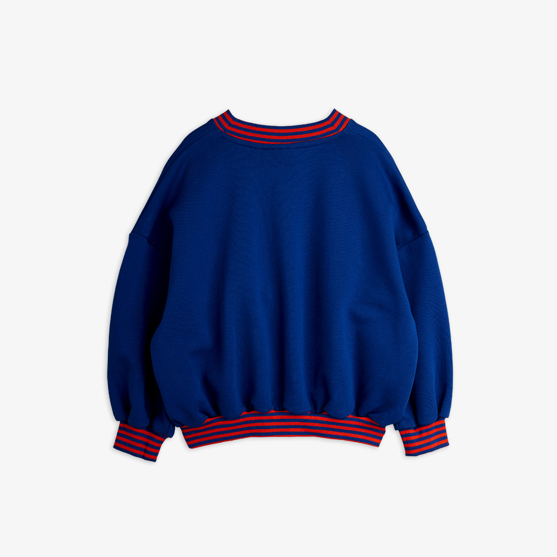 Mini Rodini Striped Rib Earth Embroidered Sweatshirt