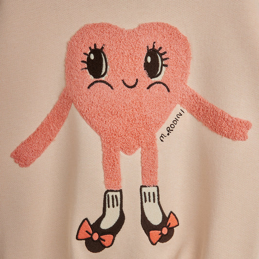 Mini Rodini Heart In Shoes Chenille Sweatshirt